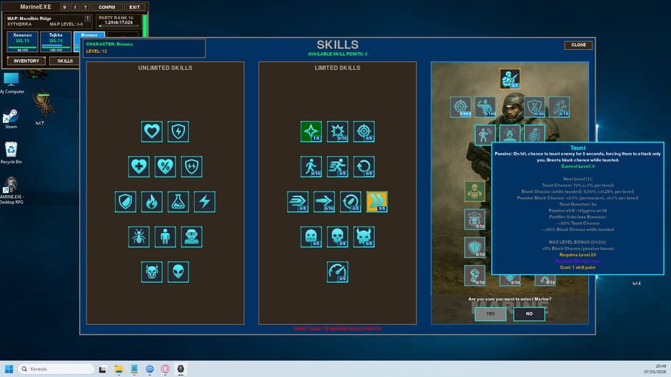Marine.exe: Desktop RPG screenshot 4