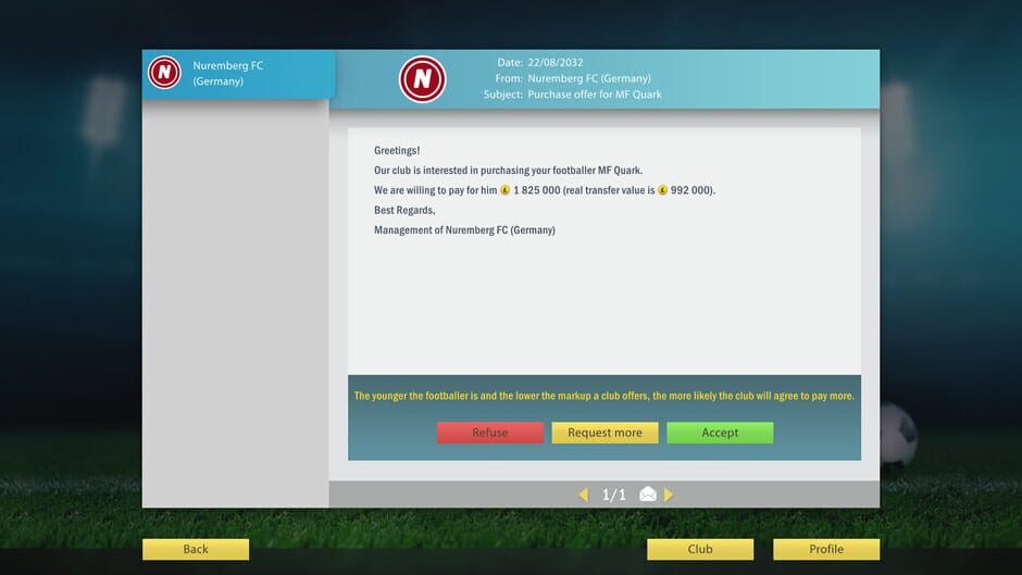 Football, Tactics & Glory: World screenshot 15